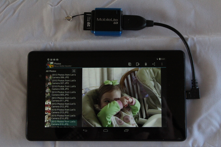 Nexus 7 w/card reader